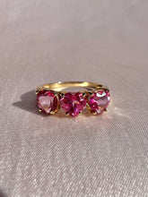 Load image into Gallery viewer, Vintage 9k Pink Heart Diamond Ring
