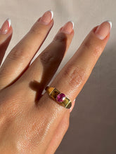 Load image into Gallery viewer, Vintage 18k Ruby Raised Solitaire Ring
