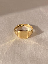 Load image into Gallery viewer, Vintage 9k Square Signet Ring 1950s
