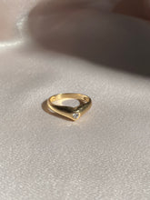 Load image into Gallery viewer, Vintage 14k Heart Diamond Band
